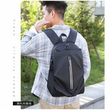 Crossten Men Urban Backpack Laptop Backpack Waterproof Travel USB Charging