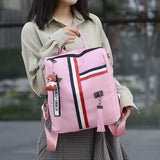 Crossten Women Backpack Causal High Female Shoulder Bag PU Leather Backpacks