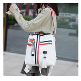 Crossten Women Backpack Causal High Female Shoulder Bag PU Leather Backpacks