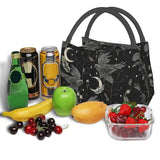 Crow Moon Insulated Lunch Bag for Women Portable Halloween Witch Thermal Cooler