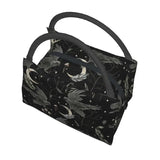 Crow Moon Insulated Lunch Bag for Women Portable Halloween Witch Thermal Cooler