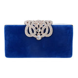 Crown Rhinestones Evening Bag Diamonds Clutch Wallet with Shoulder Chain