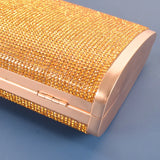 Crystal Diamond Evening Clutch Bag Round Small Purse Handbag Chain Shoulder