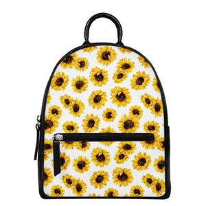 Cumagical High Arrival Sunflower Leather Backpack Small Mini Shoulder Bag