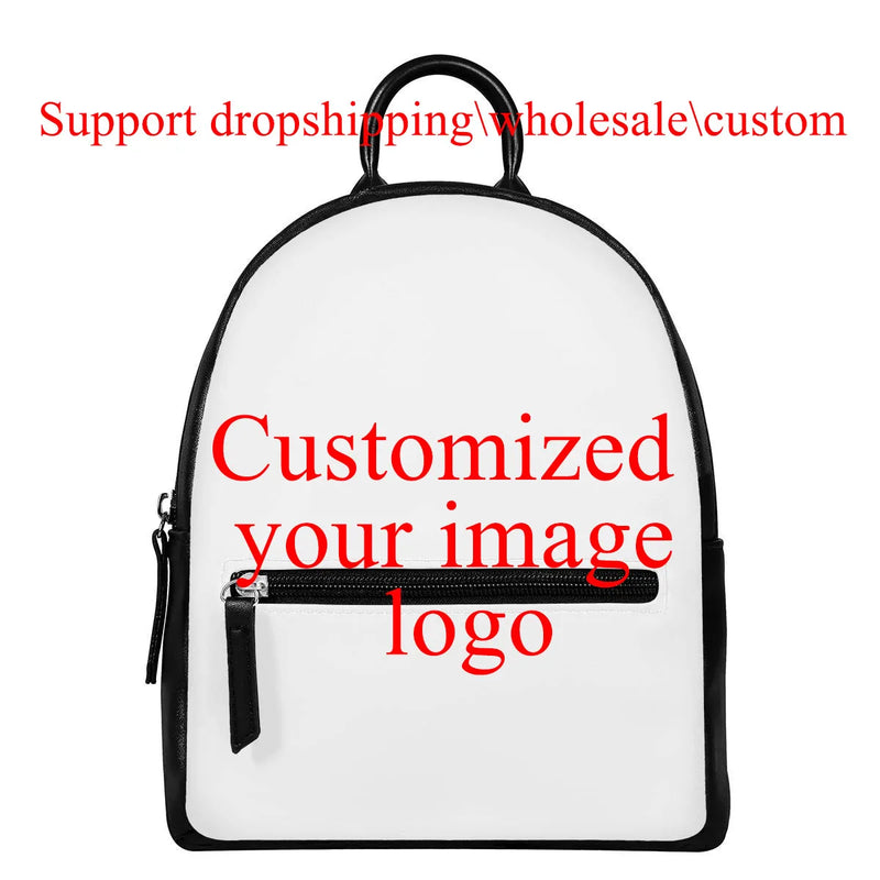 Green Floral Leather Women's Backpack - Polynesian Tribal Hawaii Style