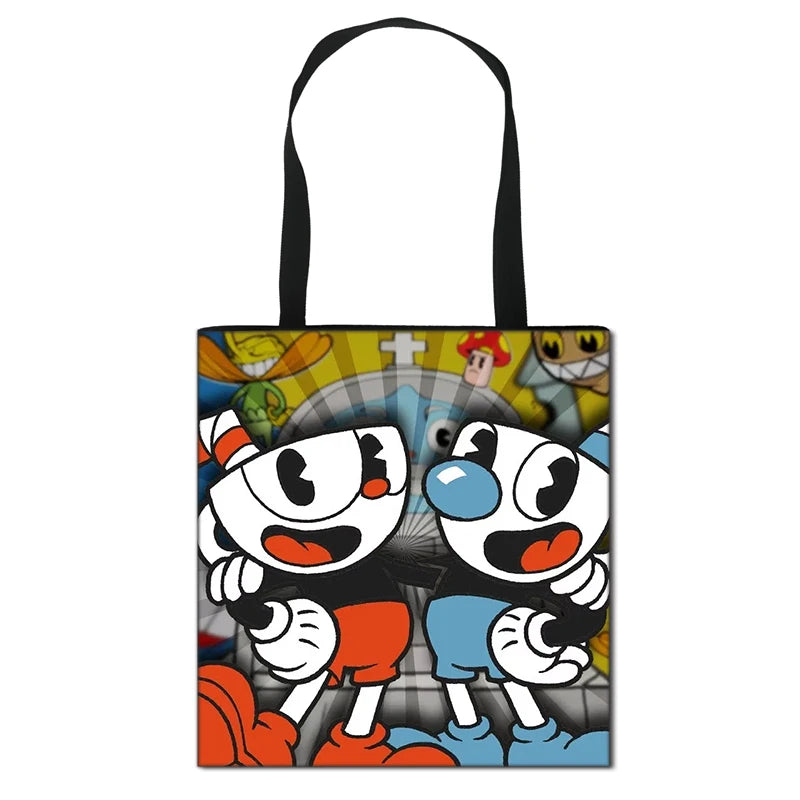 Cuphead Mugman Handbag Women Lady Shopping Bag