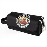 Cuphead Mugman Pen Pencil Case, Canvas Stationery Storage Bag Organizer