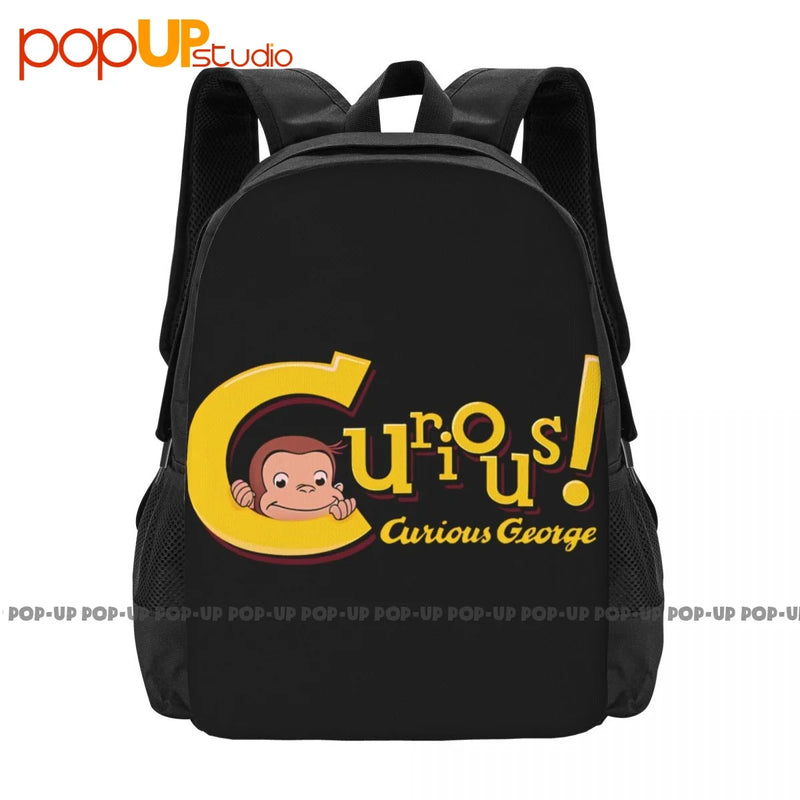Curious George Backpack Large Capacity Gym Tote Bag