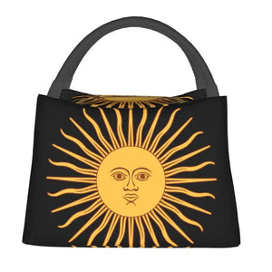 Argentina Flag Lunch Bag Thermal Insulated Lunch Box for Work or Travel