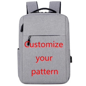 Waterproof USB School Travel Backpack 4 Colors Pattern Bag