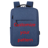 Waterproof USB School Travel Backpack 4 Colors Pattern Bag