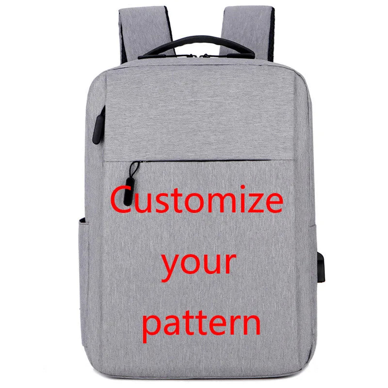 Waterproof USB School Travel Backpack 4 Colors Pattern Bag