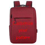 Waterproof USB School Travel Backpack 4 Colors Pattern Bag