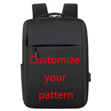 Waterproof USB School Travel Backpack 4 Colors Pattern Bag