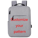 Waterproof USB School Travel Backpack 4 Colors Pattern Bag