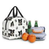 Border Collie Lunch Bag Insulated Cooler for Kids School Fresh Storage