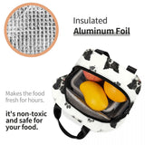 Border Collie Lunch Bag Insulated Cooler for Kids School Fresh Storage