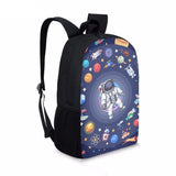 Cartoon Astronaut Kids Backpack School Bags for Girls Boys