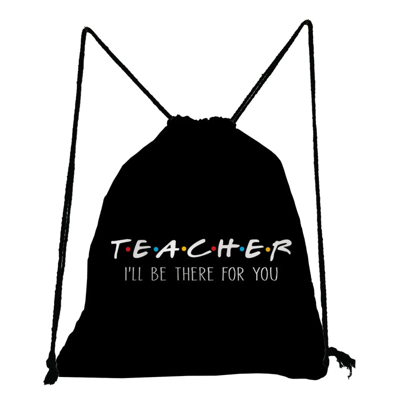 Teacher Superhero Drawstring Backpack