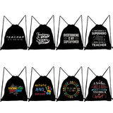 Teacher Superhero Drawstring Backpack
