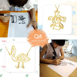 Children's Drawing Necklace, Kid's Art Child Artwork Personalized Graffiti Neckl
