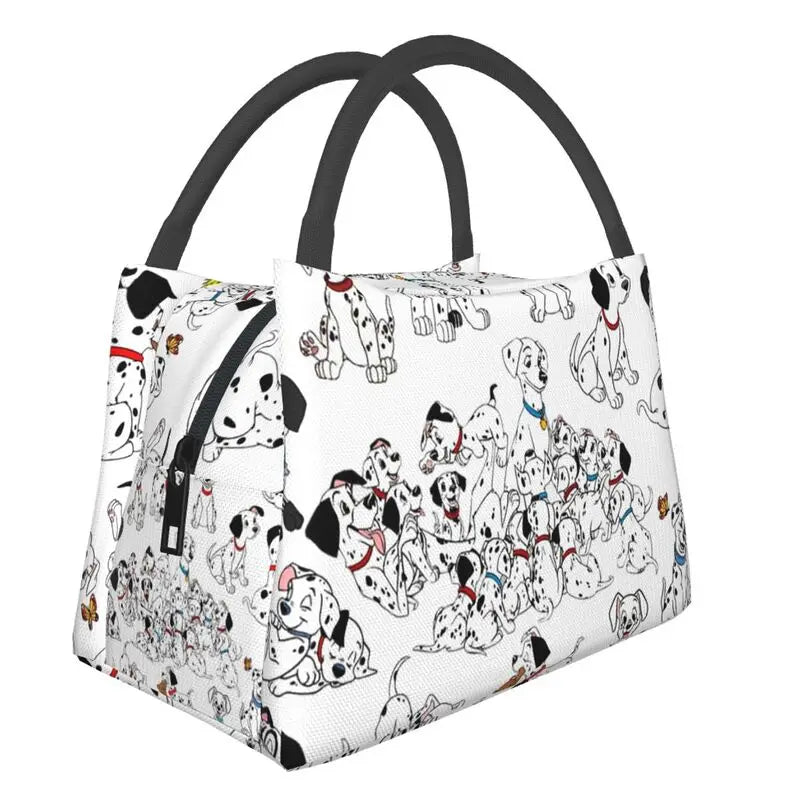 Dalmatians Dog Lunch Bag Insulated Lunch Boxes for Office Travel