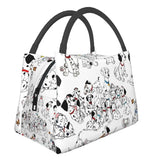Dalmatians Dog Lunch Bag Insulated Lunch Boxes for Office Travel