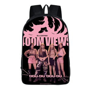 Pink Teenagers Girls Backpack Children Travel Backbag Headphone Port