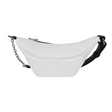 Unisex PU Chest Bag Hip Belt Fanny Pack Zipper Pouch Crossbody Waist Bag