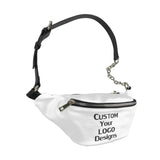 Unisex PU Chest Bag Hip Belt Fanny Pack Zipper Pouch Crossbody Waist Bag