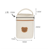 Embroidery Baby Diaper Bag for Mom Cotton Bear Mommy Bags Nappy Diapers