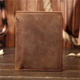 Engraved Men's Leather Wallet - Retro Multifunctional Wallet Gift