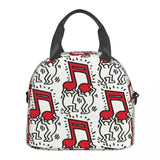 Keiths Haring Lunch Bag Insulated Thermal Cooler for Kids School