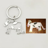 Kids Drawing Keychain Personalized Name Key Chain