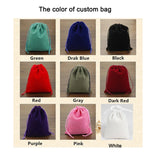 Velvet Jewelry Drawstring Bags Logo Printed Pouches Wedding Favor