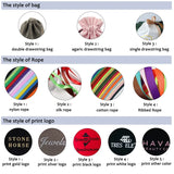 Velvet Jewelry Drawstring Bags Logo Printed Pouches Wedding Favor
