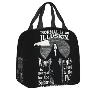 Morticia Addams Insulated Lunch Bag Cooler for School