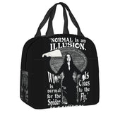 Morticia Addams Insulated Lunch Bag Cooler for School