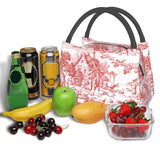 Toile De Jouy Lunch Bag Insulated Cooler for Office Travel
