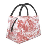 Toile De Jouy Lunch Bag Insulated Cooler for Office Travel