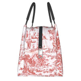 Toile De Jouy Lunch Bag Insulated Cooler for Office Travel