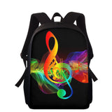 Music Note Print Girls Back Pack School Bags Student Schoolbag Kids Backpack