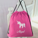 Personalized Kids Drawstring Swim Bag - Waterproof School Sports Supplies