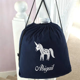 Personalized Kids Drawstring Swim Bag - Waterproof School Sports Supplies
