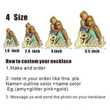 Personalized Photo Necklace Custom Picture Pendant Children Drawing Gift
