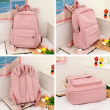 Personalized Embroidered Solid Rabbit School Backpack for Kids