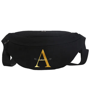 Waist Pack Bags Women Fanny Packs Letter Print Casual Chest Bags Man Belt Pouch
