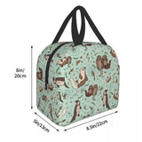 Otters In Lunch Bag Men Women Insulated Lunch Box Adult Office