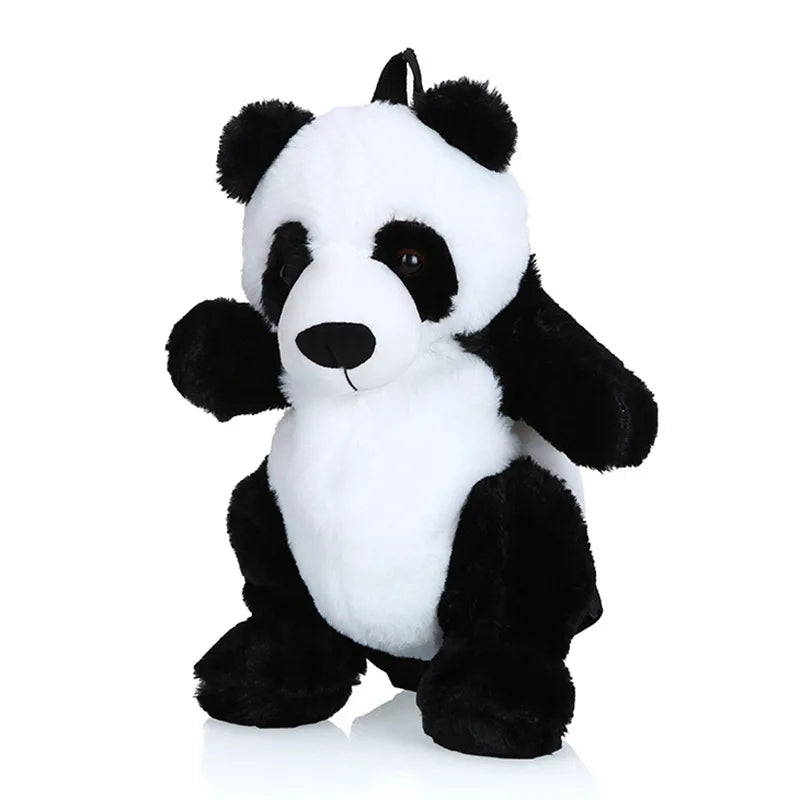 Panda Backpack Plush Adjustable Schoolbags Stuffed Animal Bag Kindergarten Gift