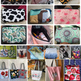 Pattern Printing Student Pencil Case and Book Bag with Zipper